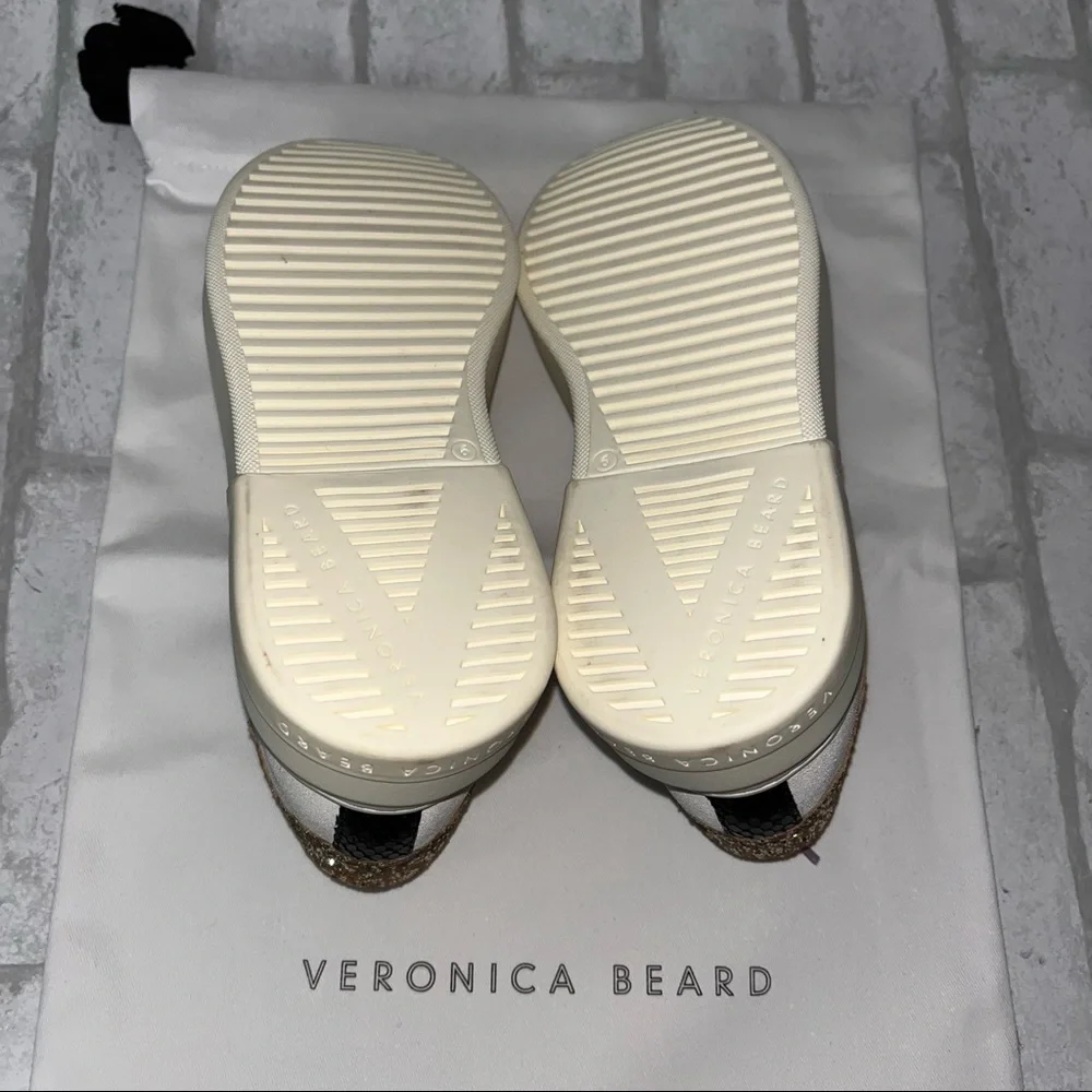 NWT VERONICA BEARD Geri Colorblock Leather & Suede Sneakers size 6.5 - Picture 12 of 13